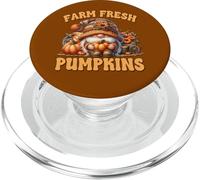 Cute Fall Season GNOME Graphic For Autumn Farm Fresh Pumpkin PopSockets PopGrip para MagSafe