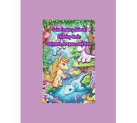 Cute Fantasy Animals Coloring Book: Unicorns, Dragons, and More: Line Art Coloring Book Featuring Cute and Magical Creatures for Kids and Adults