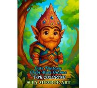 Cute Fantasy Chibi Male Gnome For Coloring