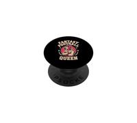 Cute Fantasy Football Queen Flamingo Award Game Day Wife PopSockets PopGrip Adhesivo