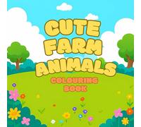 Cute Farm Animals: Simple colouring book