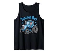 Cute Farm Tractor Niños Agricultura Granjero Hombres Niños Tractores Camiseta sin Mangas