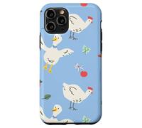 Cute Farmhouse Chicken Pattern with Country Cottage Style Carcasa para iPhone 11 Pro