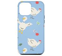 Cute Farmhouse Chicken Pattern with Country Cottage Style Carcasa para iPhone 12 Pro MAX