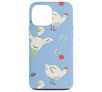 Cute Farmhouse Chicken Pattern with Country Cottage Style Carcasa para iPhone 13 Pro MAX