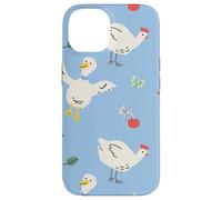 Cute Farmhouse Chicken Pattern with Country Cottage Style Carcasa para iPhone 14