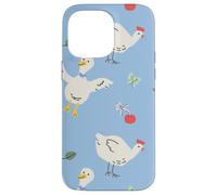 Cute Farmhouse Chicken Pattern with Country Cottage Style Carcasa para iPhone 14 Pro MAX