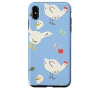 Cute Farmhouse Chicken Pattern with Country Cottage Style Carcasa para iPhone XS MAX