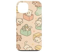 Cute Ferret Cartoon Kawaii Pastel Animal Playtime Art Carcasa para iPhone 13
