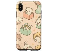 Cute Ferret Cartoon Kawaii Pastel Animal Playtime Art Carcasa para iPhone XS MAX