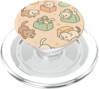 Cute Ferret Cartoon Kawaii Pastel Animal Playtime Art PopSockets PopGrip para MagSafe