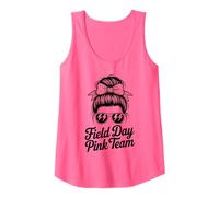 Cute Field Day Rosa Team Día de Campo Revelación de género Semana del Espíritu Camiseta sin Mangas