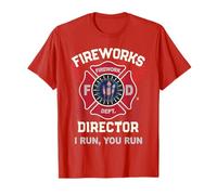 Cute Firework Director I Run You 4 de Julio 250 Año Boom Team Camiseta