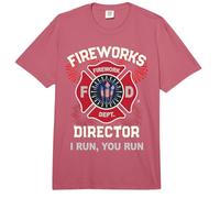 Cute Firework Director I Run You 4 de Julio 250 Año Boom Team Comfort Colors Adult Heavyweight T-Shirt