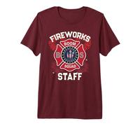 Cute Firework Staff Patriotic 4 Julio Boom Squad Técnico Camiseta Premium