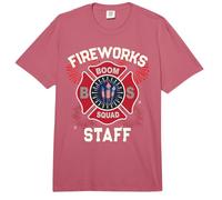 Cute Firework Staff Patriotic 4 Julio Boom Squad Técnico Comfort Colors Adult Heavyweight T-Shirt
