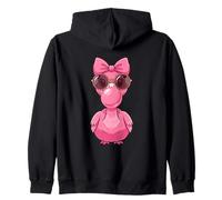 Cute Flamingo Bubble Gum Hombres Mujeres Sudadera con Capucha