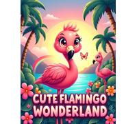 Cute Flamingo Wonderland: Cute Flamingo Coloring Book for Kids Ages 4-8
