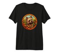 Cute Floral Flowers Cairn Terrier Lover Camiseta Premium