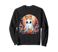Cute Floral Ghost In The Forest Halloween Spooky Wildflowers Sudadera