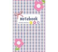 Cute Floral Plaid Notebook: 5 x 8 Inches - Lined Journal with Pink Aesthetic Cover, 120 Pages, Small Writing Notebook for Notes, Journaling, School & Gifts