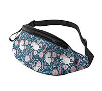 Cute Floral Unicorn Fanny Pack Sport Casual Riñonera para Mujeres Hombres Moda
