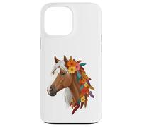 Cute Floral Wild Horse Country Love Horse Riding Women Girls Carcasa para iPhone 13 Pro MAX