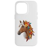 Cute Floral Wild Horse Country Love Horse Riding Women Girls Carcasa para iPhone 14 Pro MAX