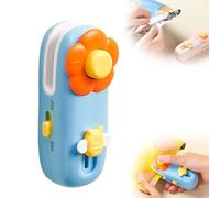 Cute Flower & Bee Mini sellador de bolsas, sellador térmico y cortador recargable por USB 2 en 1, máquina de sellado al vacío portátil de mano para aperitivos, bolsas de plástico, almacenamiento de