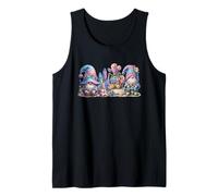 Cute Flower Gnomes For Women Men and Kids Hello Spring Camiseta sin Mangas