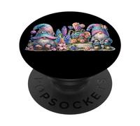 Cute Flower Gnomes For Women Men and Kids Hello Spring PopSockets PopGrip Adhesivo