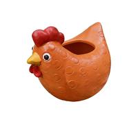 Cute Flower Pots, Chicken Shape Garden Vase, Outdoor Planter, Indoor Home Table Shelf Decoration, Ideal for Cacti, Herbs, Small Pothos, Living Room, Kitchen, Entryway, 7.8x9.8x8.8cm