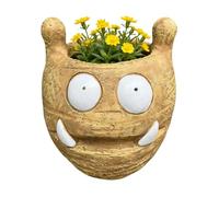 Cute Flower Pots, Facial Expression Modern Resin Desk Decor, Cactus Planter Funny Pots For Plants, Garden Decor Accessory, Flower Pot's with Creative Design For Home Bedroom Kitchen Farmhouse Indoor