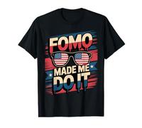 Cute FOMO ME Hizo Hacerlo Estoy aquí Porque Bitcoin Presidente Camiseta gráfica económica