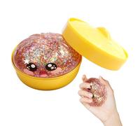 Cute Food Shape Squeeze Toy - Glitter Dumpling Rebounding, Soft Stress Fidget with Calming Sensory Relief, Kids Adults Students Home, School Office Party Entertainment, Party Favors Gift