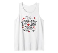 Cute Foster Adopt Love Senior Dog Rescue Camiseta sin Mangas