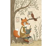 Cute Fox and Owl - Fun 6x9 Lined Notebook for Kids: 120 Lined Pages, Nature-Themed Notebook to Inspire Kids’ Love for Reading and Writing