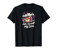 Cute Fox Camera Lens Photography - Life Through My Lens Camiseta