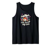 Cute Fox Camera Lens Photography - Life Through My Lens Camiseta sin Mangas