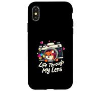Cute Fox Camera Lens Photography - Life Through My Lens Carcasa para iPhone X/XS
