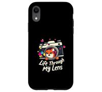 Cute Fox Camera Lens Photography - Life Through My Lens Carcasa para iPhone XR