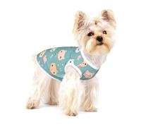 Cute Fox - Chaleco de algodón con estampado completo para mascotas, ropa para perros y gatos, suave, elástico, transpirable, para mascotas