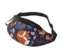 Cute Fox Crossbody Bag Runner Small Hip Pouch Riñonera Running Riñonera Bumbag Beltbag Sport Slim Moda para Trotar Senderismo Mujer