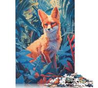 Cute Fox in The Jungle Rompecabezas Imposible, desafío Para Adultos Juego Educativo 1000 piezas Obra De Arte De Juego De Para Adultos Y Niños A partir de 12 Años 1000 unidades (38 x 26 cm)