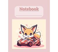 Cute Fox Notebook for kids/students/minimalist cover design notebook: 8x10/150 pages/wide ruled/ gift ideas