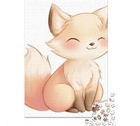 Cute Fox Plush Toy Puzzle Imposible,desafío para Adultos Juego Educativo 1000 Piezas Obra De Arte De Juego De para Adultos, Regalos A Partir De 14 Años 70x50cm/1000pcs