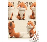 Cute Fox Plush Toys-2 Rompecabezas Imposible,desafío for Adults Juego Educativo 1000 Piezas Obra De Arte De Juego De para Adultos, Regalos A Partir De 14 Años 70x50cm/1000pcs