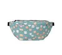 Cute Fox - Riñonera versátil para correr, ligera, transpirable y ajustable para viajes, ciclismo y uso diario