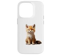 Cute Fox Theme Illustration Animal Lover Carcasa para iPhone 14 Pro