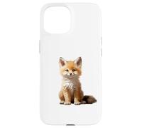 Cute Fox Theme Illustration Animal Lover Carcasa para iPhone 15